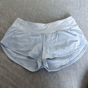 Light blue lululemon shorts